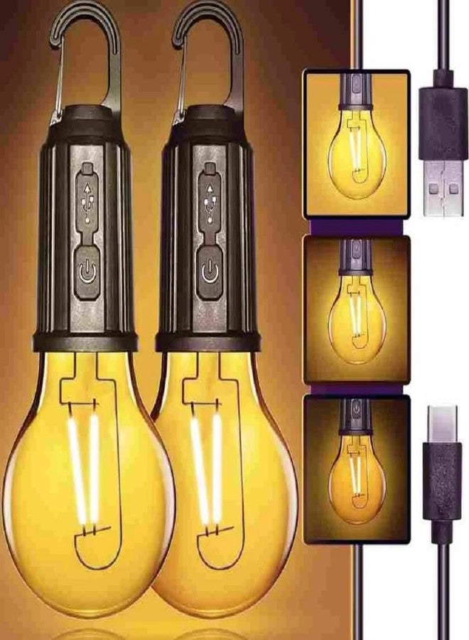 KSBOY Unbreakable Hanging Clip Hook Bulb Emergency Lamp Light Dynamic Decorative Rechargeable Bulb Hanging Tent Light Bulb 3 Lighting Modes Tent Lamp for Camping - Image 2